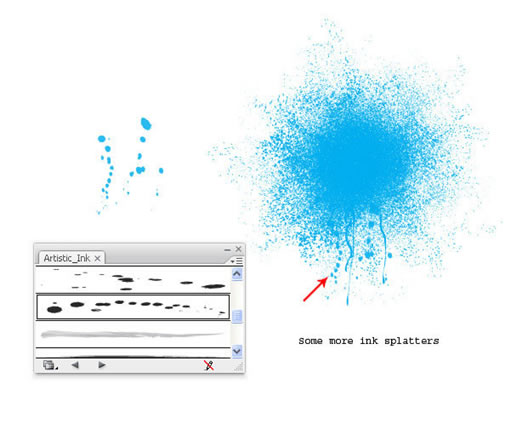 Illustrator 制作色彩喷溅效果教程及实例