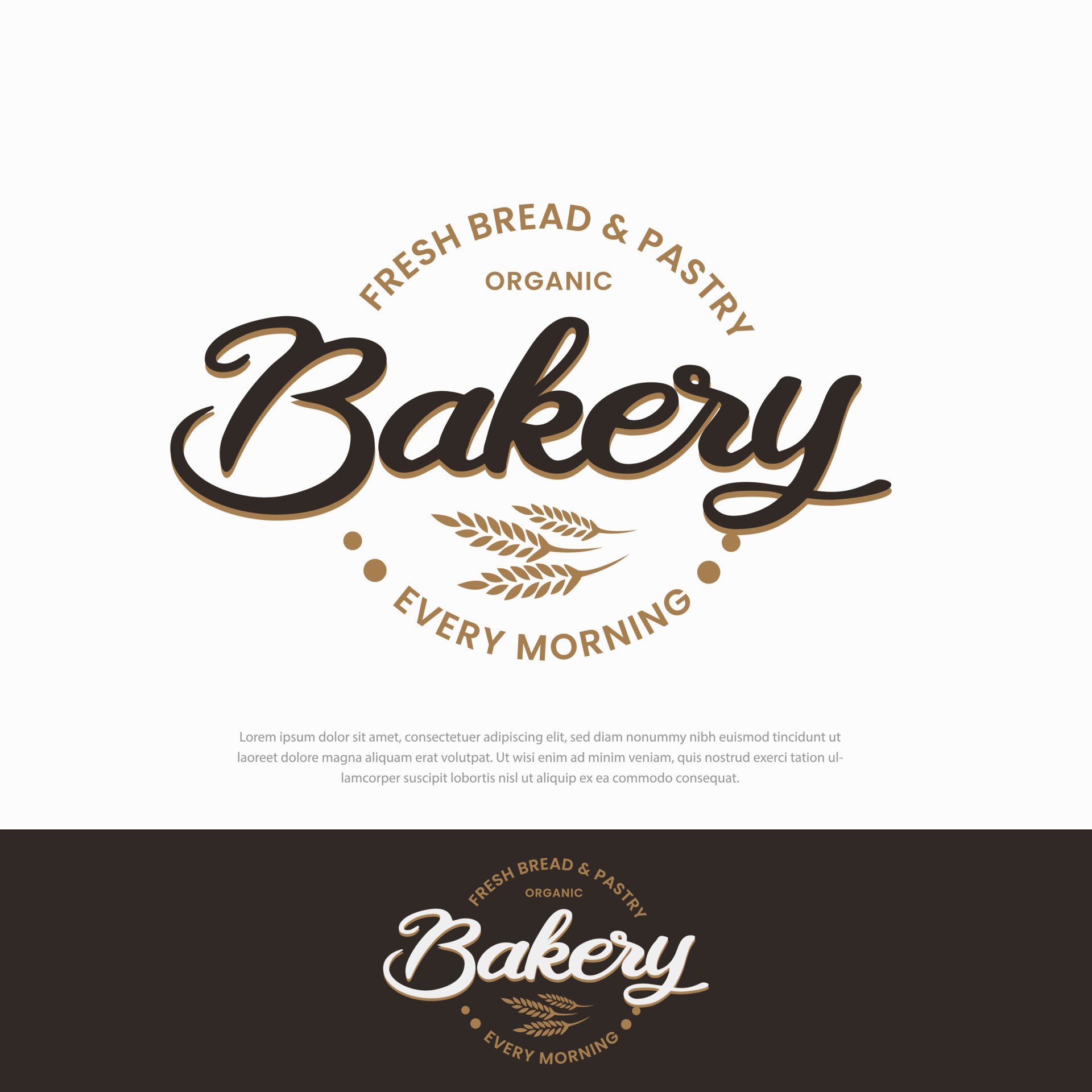 烘焙标志logo 复古面包店logo 复古面包店烘焙标志logo 北极熊素材库