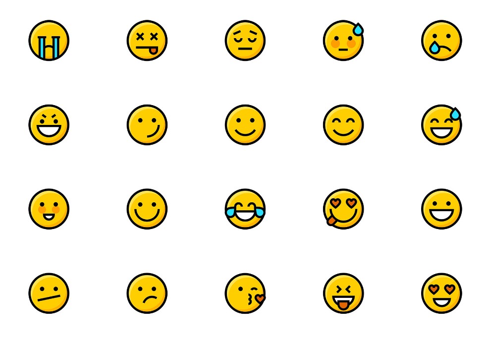emoji表情大全 放大图片