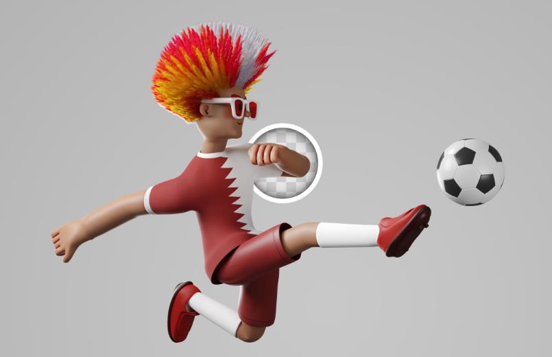 世界杯足球运动员插画0